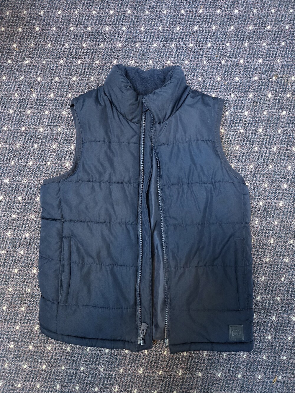 GAP Kids Dark Navy Quilted Puffer Vest Size Small
